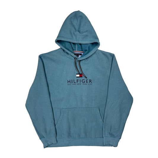 Vintage Tommy Hilfiger Hoodie - XL Blue Cotton