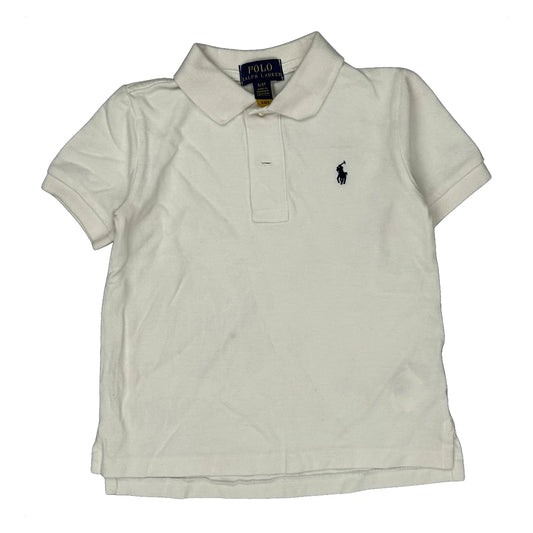 Age 2-3 Polo By Ralph Lauren Polo Shirt - XS White Cotton