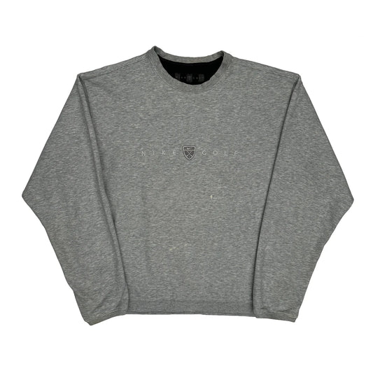 Nike Golf Sweatshirt - Medium Grey Cotton Blend