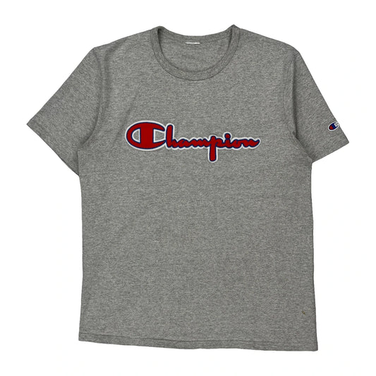 Champion T-Shirt - Large Grey Cotton