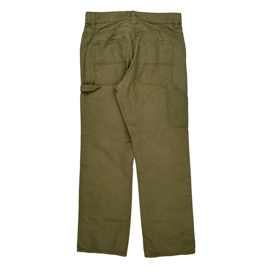 Blue Mountain Carpenter Trousers - 30W 31L Green Cotton