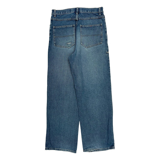 Hawk Wide Leg Jeans - 30W 31L Blue Denim