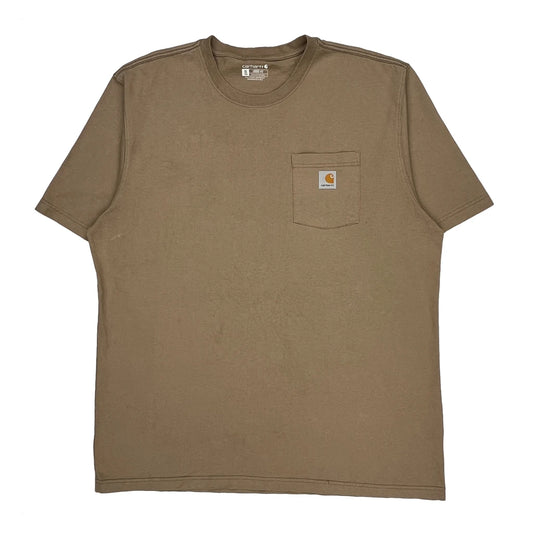 Carhartt Tall T-Shirt - XL Brown Cotton