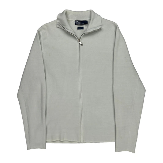 Polo By Ralph Lauren Zip Up - XL White Cotton