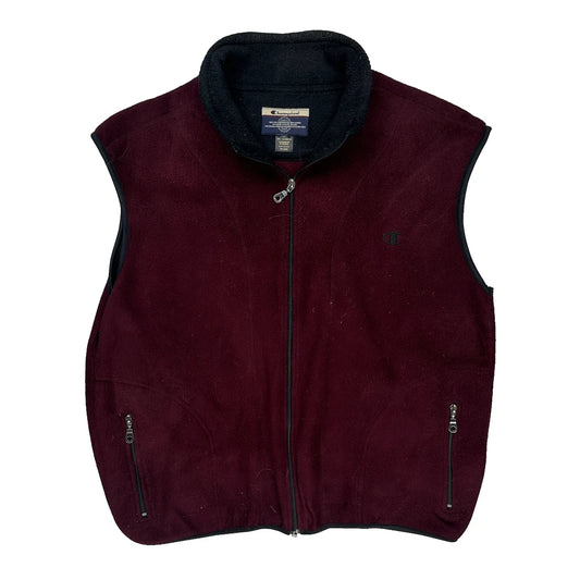 Champion Vest - Large Burgundy Polyester