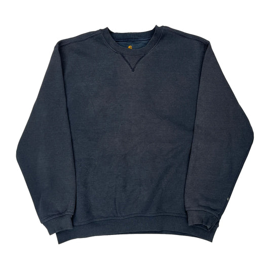 Carhartt Sweatshirt - 2XL Blue Cotton Blend