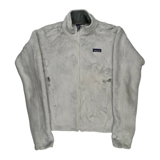 Patagonia Fleece Jacket - Medium White Polyester