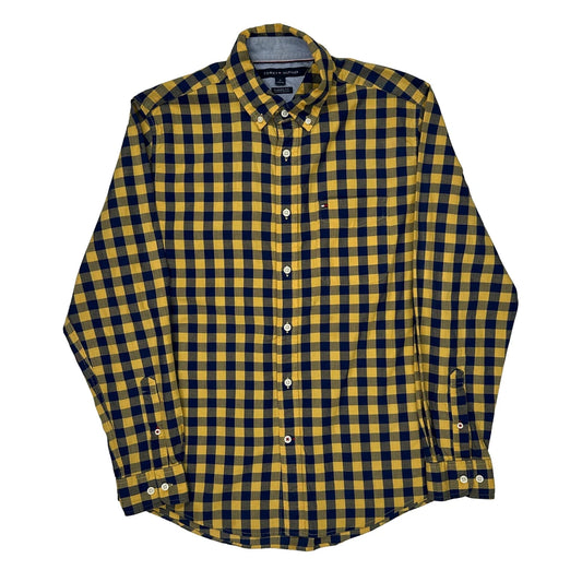 Tommy Hilfiger Checked Shirt - Medium Blue Cotton