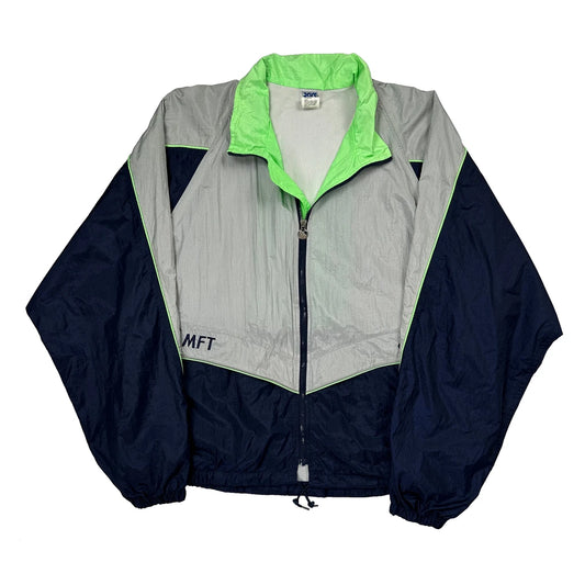 Asics Windbreaker - XL Blue Nylon