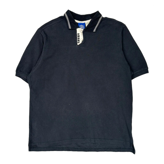 Umbro Polo Shirt - XL Black Cotton