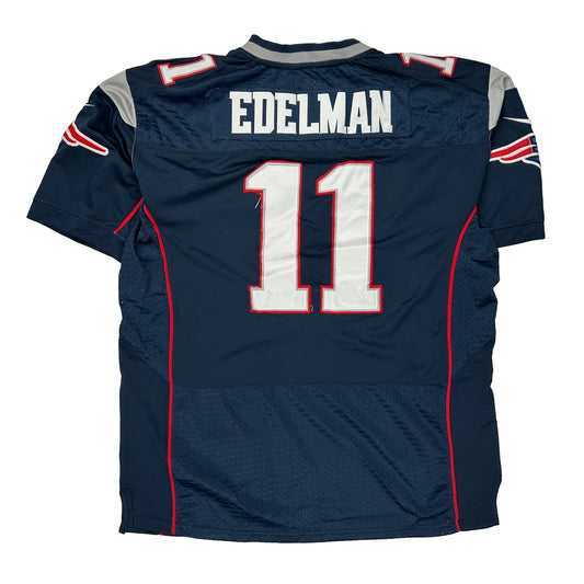 New England Patriots Nike Football Jersey - Large Navy Polyester