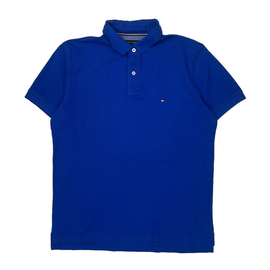 Tommy Hilfiger Polo Shirt - Medium Blue Cotton