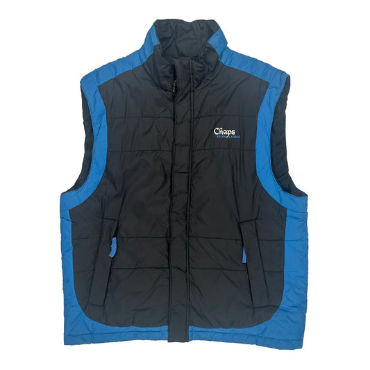 Chaps Ralph Lauren Gilet - Large Black Nylon