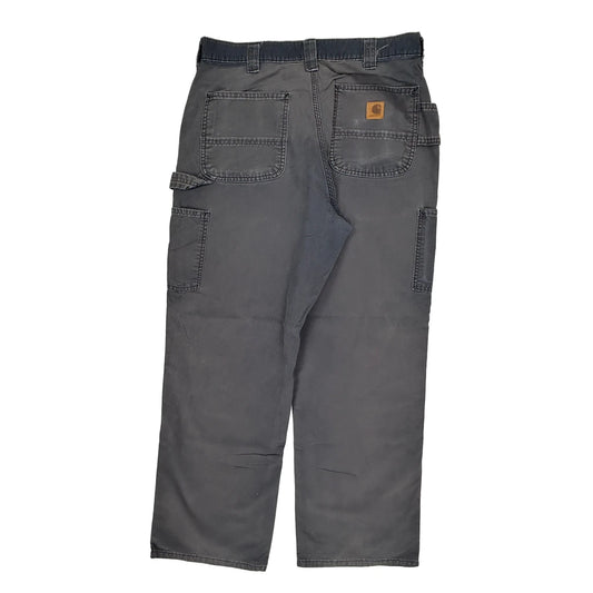 Carhartt Carpenter Trousers - 33W 30L Grey Cotton