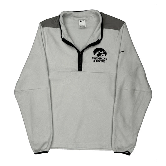 Vintage Iowa Swimming & Diving Nike College Fleece - Small White Polyester