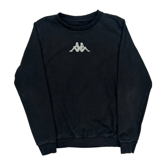 Authentic Sportswear Brand Kappa Sweatshirt - Medium Black Cotton