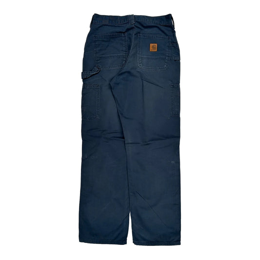 Carhartt Carpenter Trousers - 28W 31L Navy Cotton