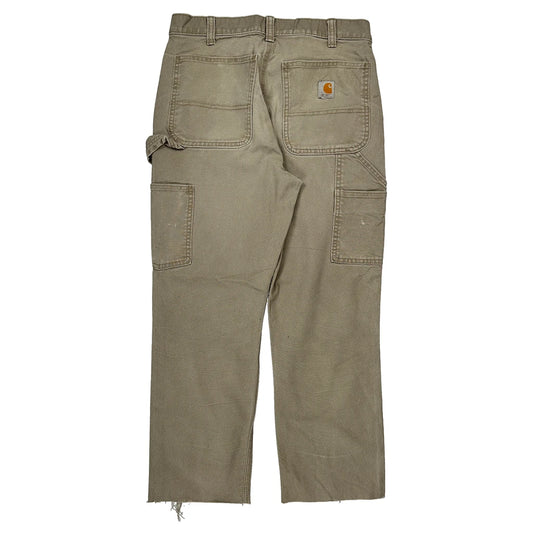 Carhartt Carpenter Trousers - 32W 32L Beige Cotton