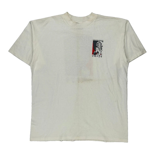 Chinese Student Association Oneita Single Stitch T-Shirt - XL White Cotton