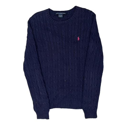 Ralph Lauren Sport Jumper - Large Navy Cotton