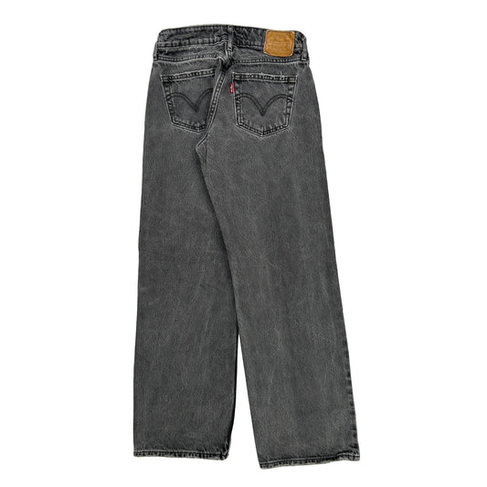 Low Loose Levis Wide Leg Jeans - 25W US 2 Gray Denim