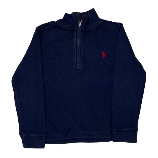 Age 4 Polo By Ralph Lauren 1/4 Zip - XS Blue Cotton