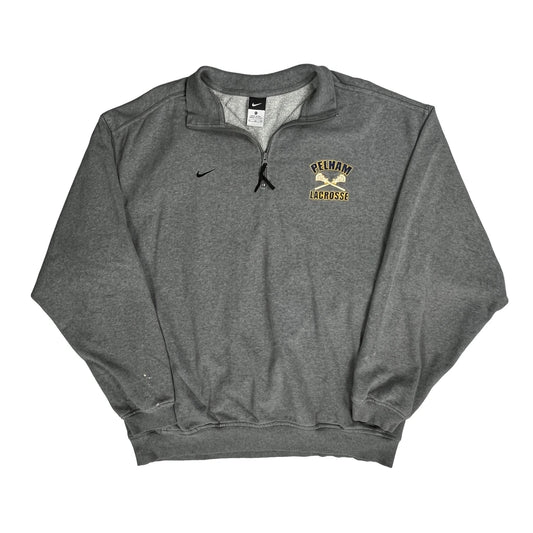 Pelham Lacrosse Nike 1/4 Zip - XL Grey Cotton