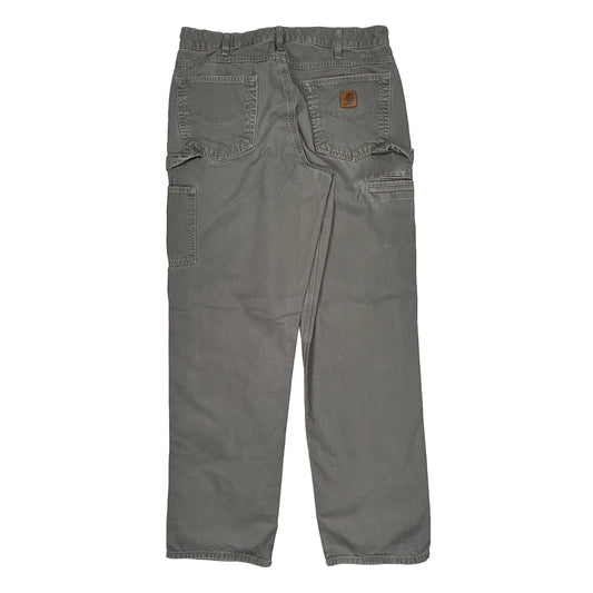 Carhartt Carpenter Trousers - 34W 32L Grey Cotton