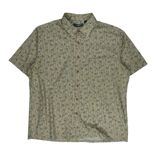 Campia Short Sleeve Shirt - XL Beige Cotton