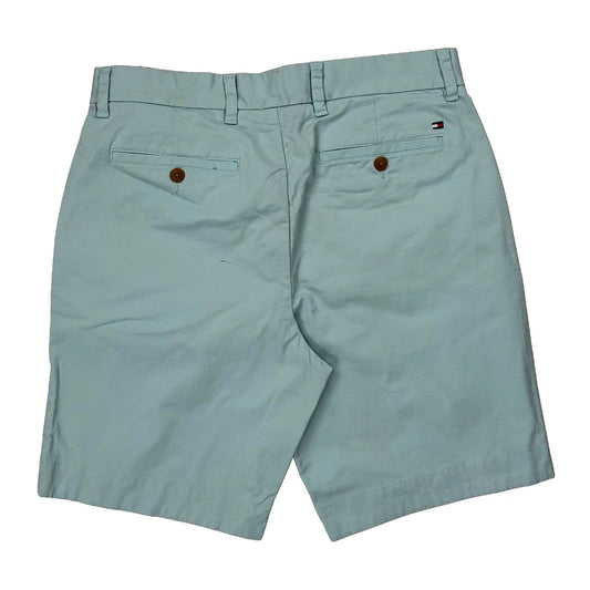 Tommy Hilfiger Chino Shorts - 32W 9L Blue Cotton