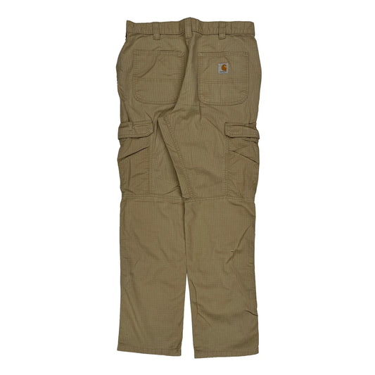 Vintage Carhartt Cargo Trousers - 32W 33L Beige Cotton Blend