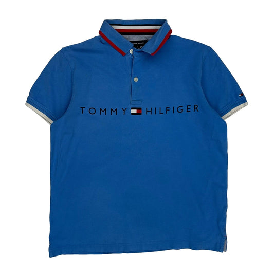 Tommy Hilfiger Slim Fit Polo Shirt - Medium Blue Cotton