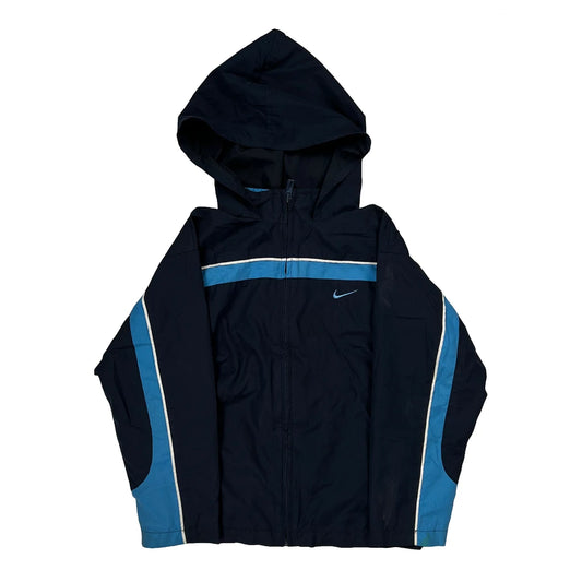 Age 7 Nike Spellout Windbreaker - Small Blue Polyester
