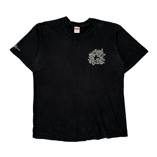 Support Unit Supreme Graphic T-Shirt - Large Black Cotton