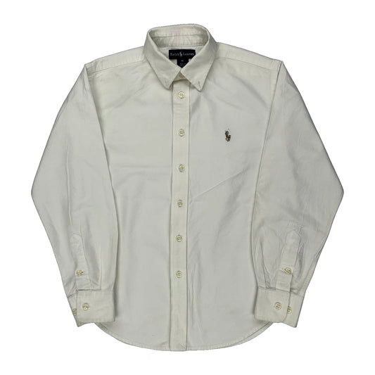 Age 10 Ralph Lauren Shirt - Small White Cotton