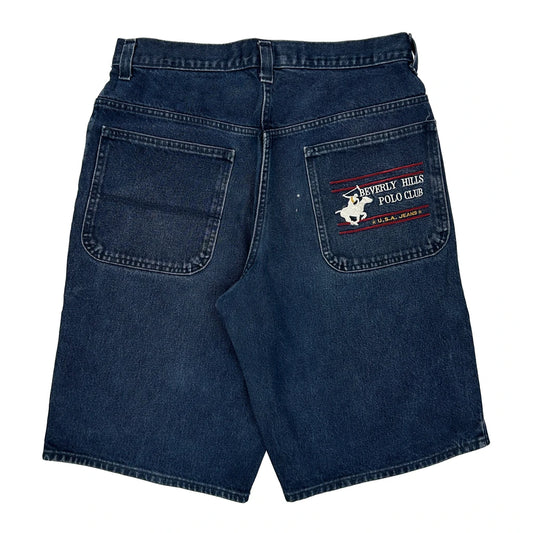 Beverly Hills Polo Club Denim Shorts - 34W 11L Dark Wash Denim