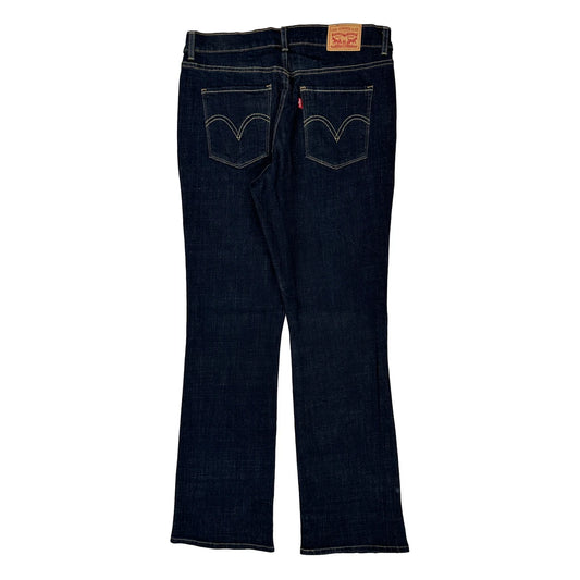 Levis Boot Cut Jeans - 32W UK 10 Dark Wash Denim