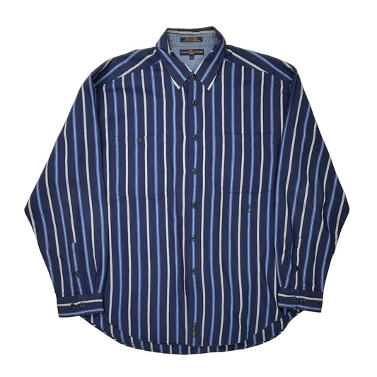 Tommy Hilfiger Striped Shirt - XL White Cotton