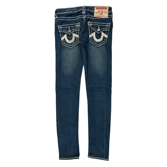 True Religion Skinny Jeans - 28W US 2 Dark Wash Cotton