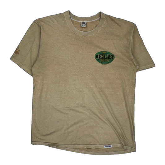 Vintage Crazy Shirts Graphic T-Shirt - XL Beige Cotton