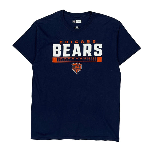Chicago Bears Nfl T-Shirt - Large Navy Cotton