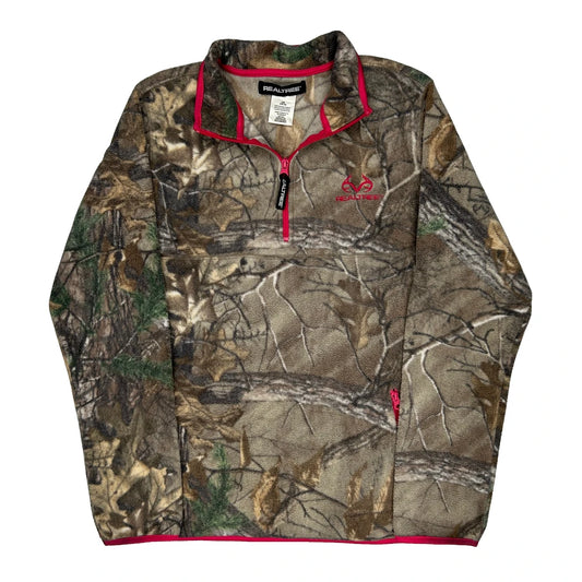 Realtree Camo Fleece - Large Green Polyester