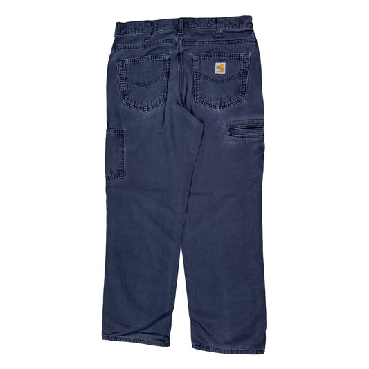 Carhartt Carpenter Trousers - 32W 30L Blue Cotton