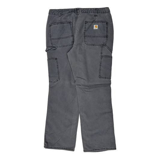 Carhartt Carpenter Trousers - 32W 29L Grey Cotton