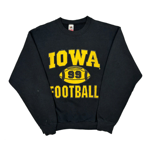 Iowa Football Fruit Of The Loom College Sweatshirt - XL Black Cotton Blend