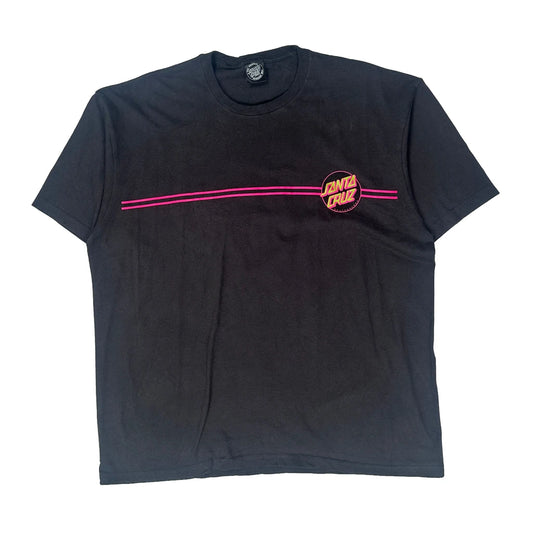 Santa Cruz Graphic T-Shirt - Large Black Cotton