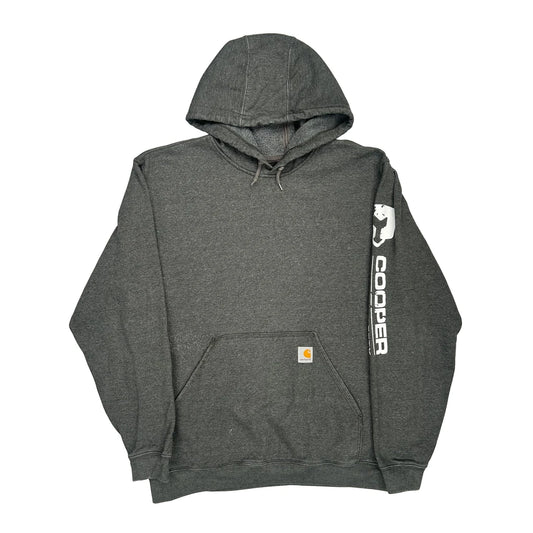 Trench Safety Carhartt Hoodie - Large Gray Cotton