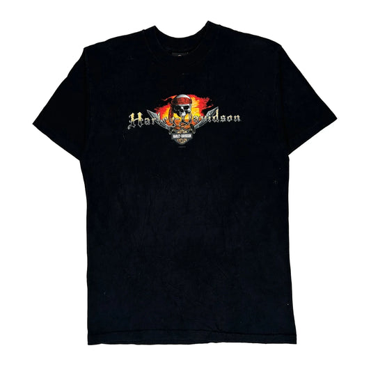 Grand Cayman Harley Davidson Graphic T-Shirt - XL Black Cotton
