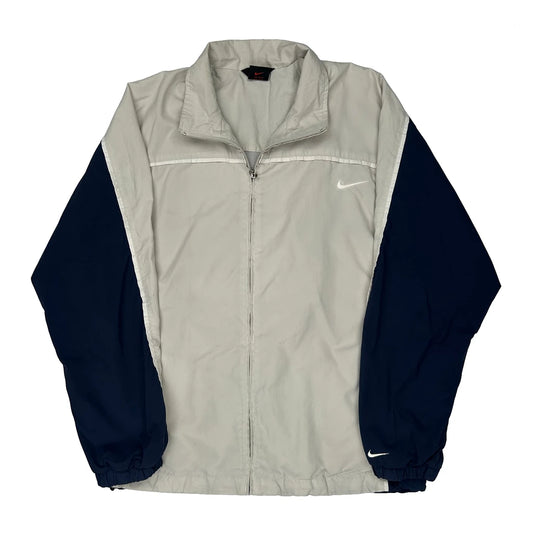 Nike Back Swoosh Windbreaker - Medium Beige Nylon