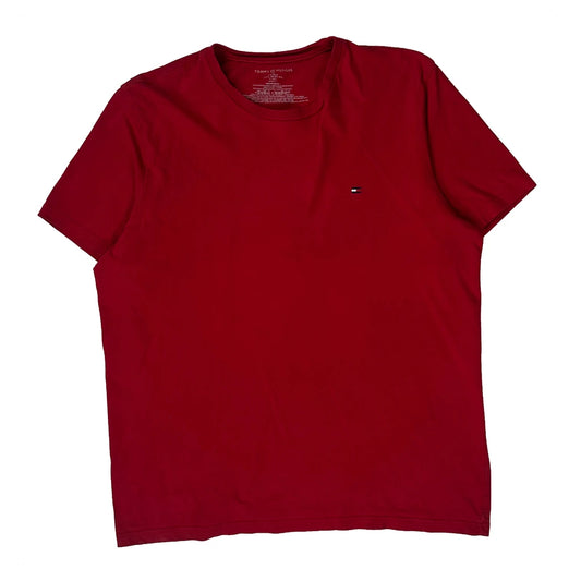 Tommy Hilfiger T-Shirt - Large Red Cotton